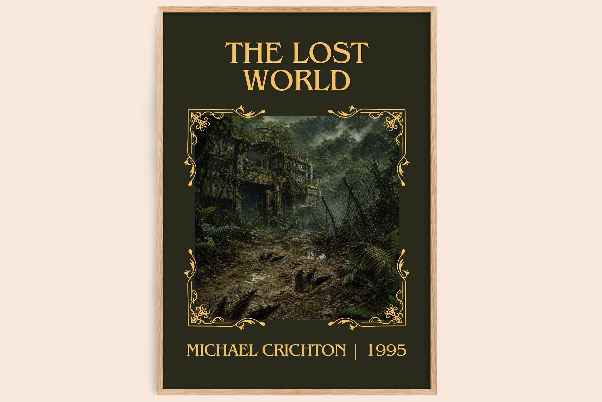 The Lost World Classic Book Art Print by Michael Crichton