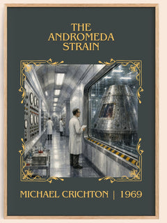 The Andromeda Strain Classic Book Art Print by Michael Crichton – book poster