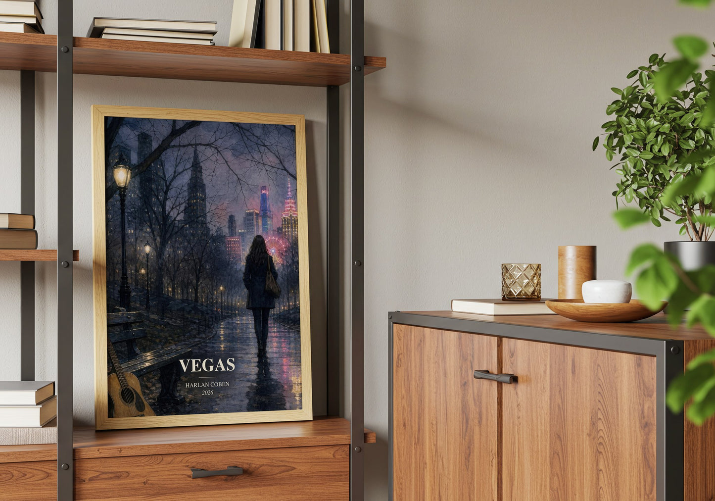 Vegas book watercolour illustration paper finish options – matte satin gloss