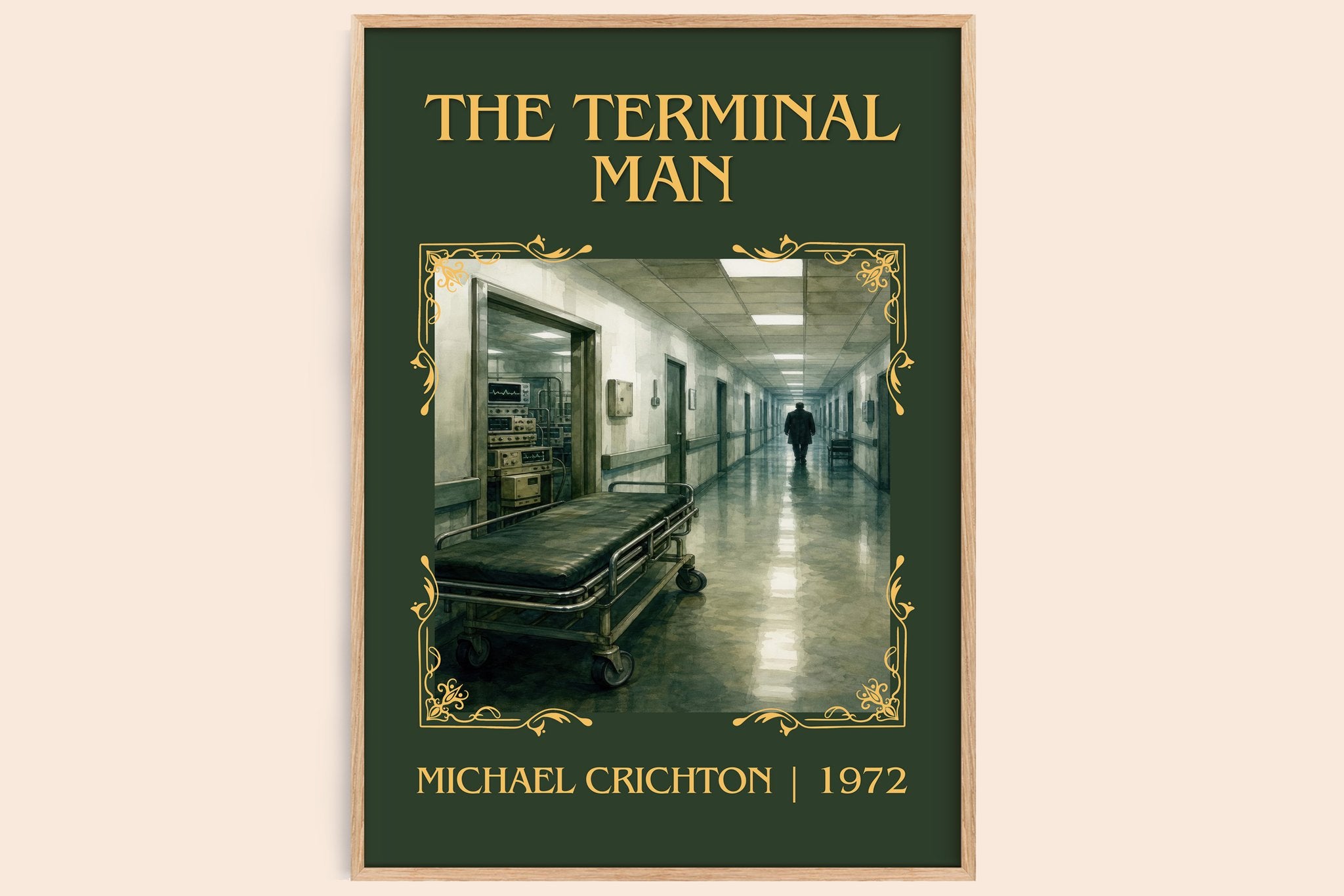 The Terminal Man Classic Book Art Print by Michael Crichton