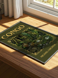 Congo Classic Book Art Print by Michael Crichton – print on a sunlit desk