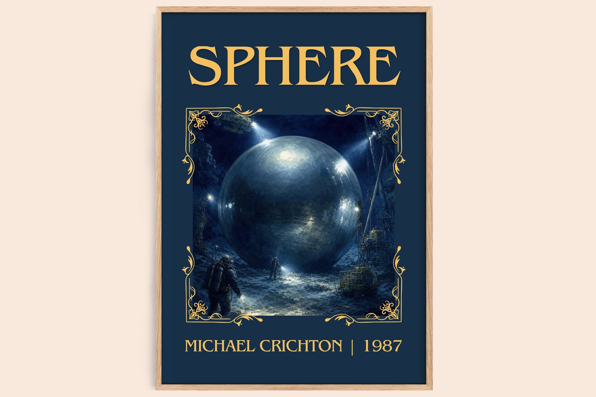 Sphere Classic Book Art Print by Michael Crichton