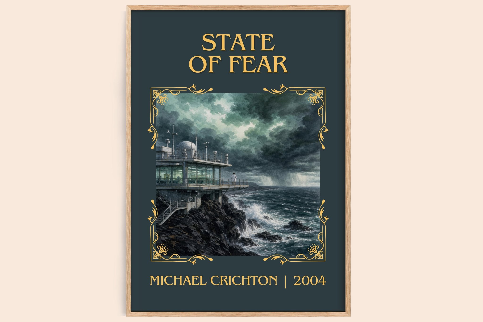 State Of Fear Classic Book Art Print by Michael Crichton