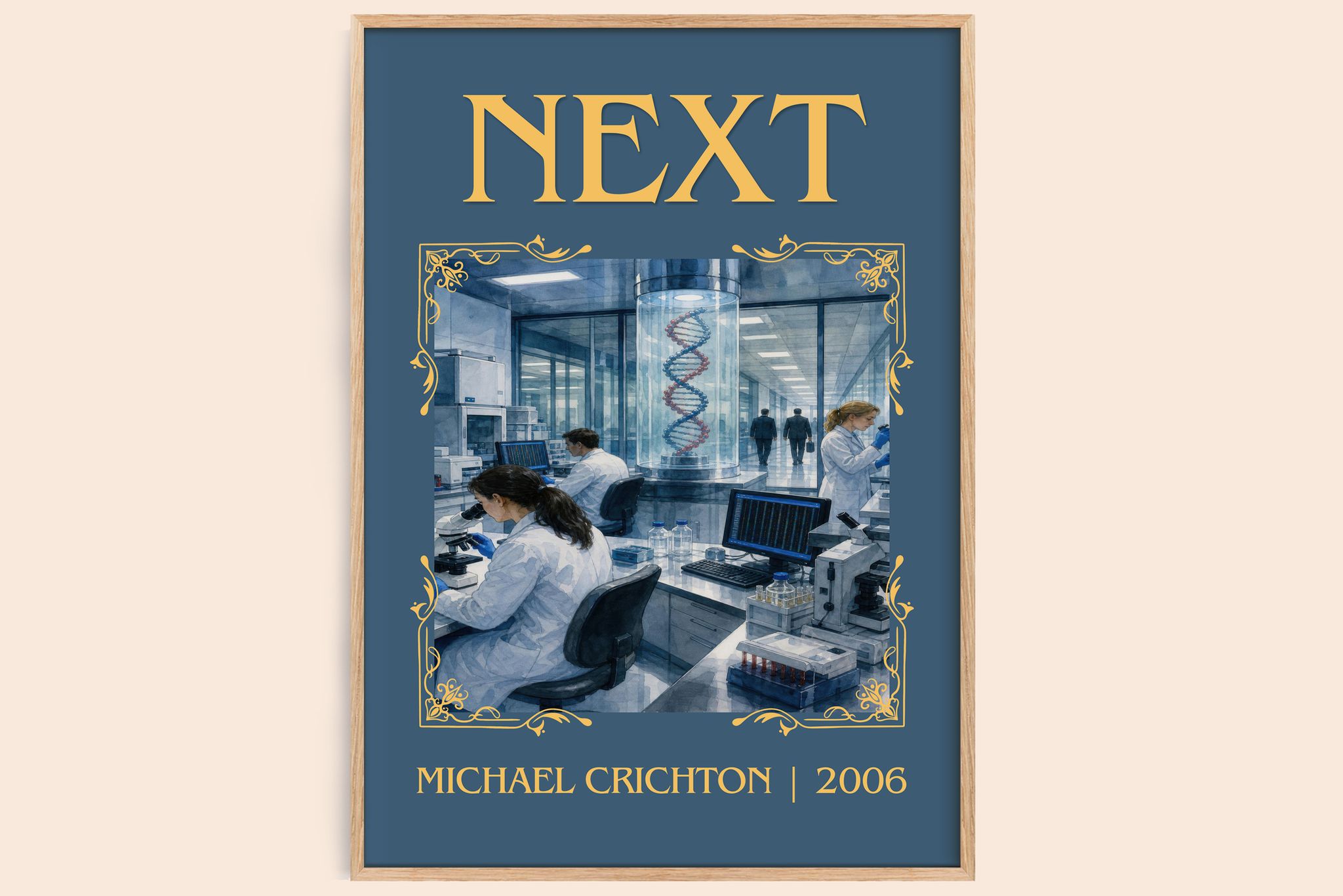 Next Classic Book Art Print by Michael Crichton