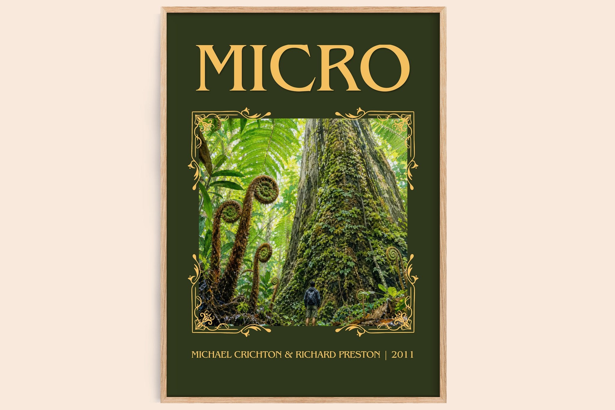Micro Classic Book Art Print by Michael Crichton & Richard Preston