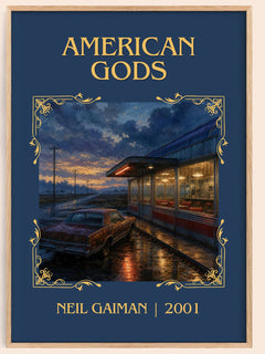 American Gods Classic Book Art Print by Neil Gaiman – book poster