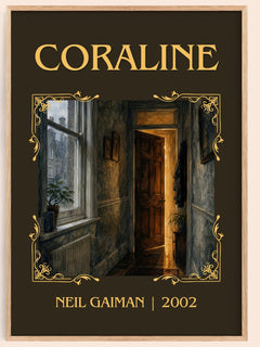 Coraline Classic Book Art Print by Neil Gaiman – book poster