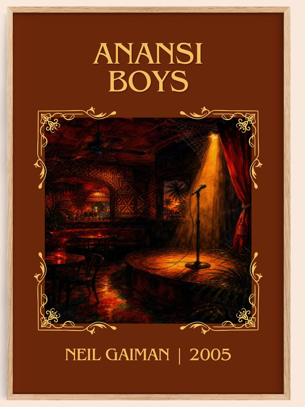 Anansi Boys Classic Book Art Print by Neil Gaiman – book poster