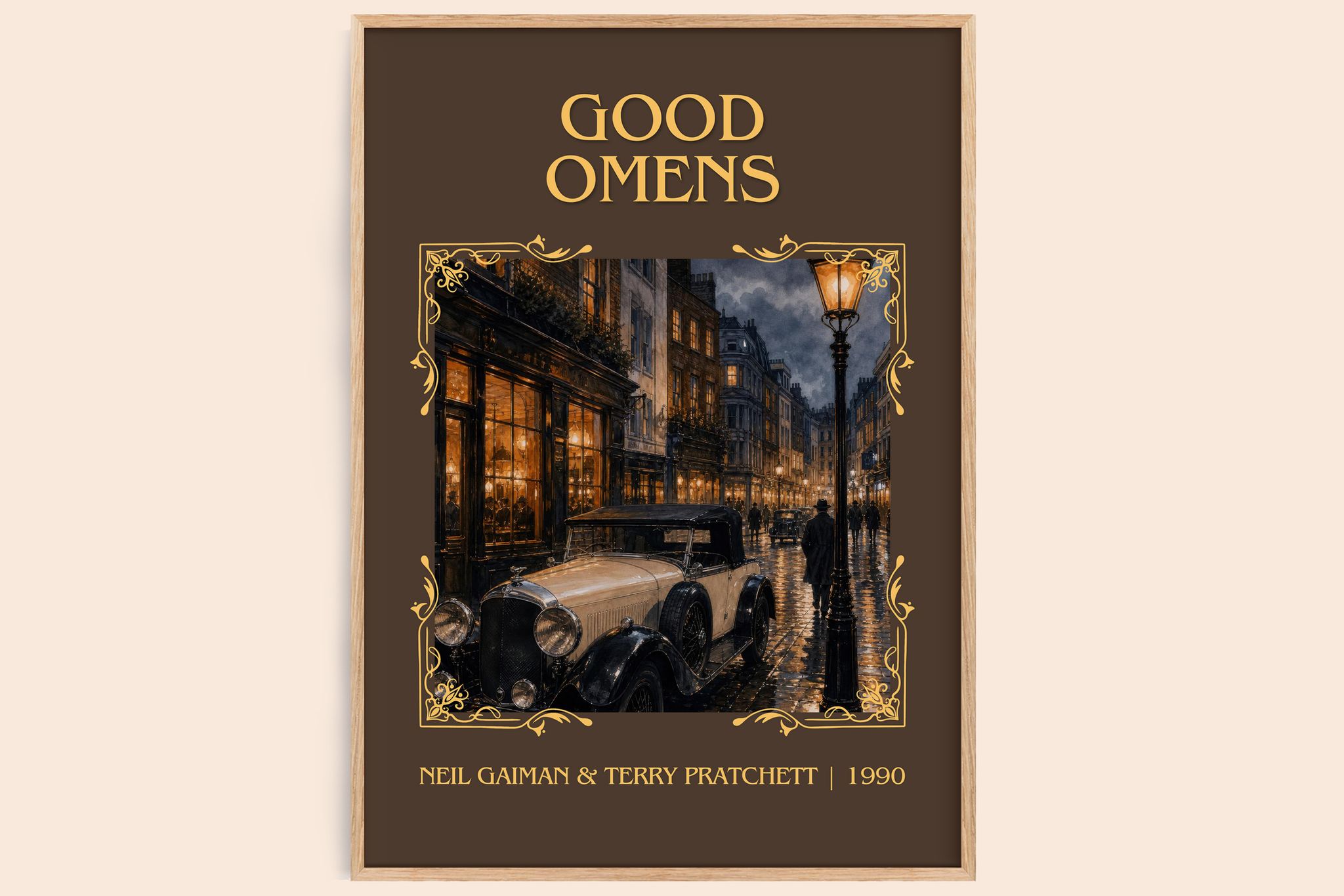 Good Omens Classic Book Art Print by Neil Gaiman & Terry Pratchett