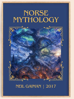 Norse Mythology Classic Book Art Print by Neil Gaiman – book poster