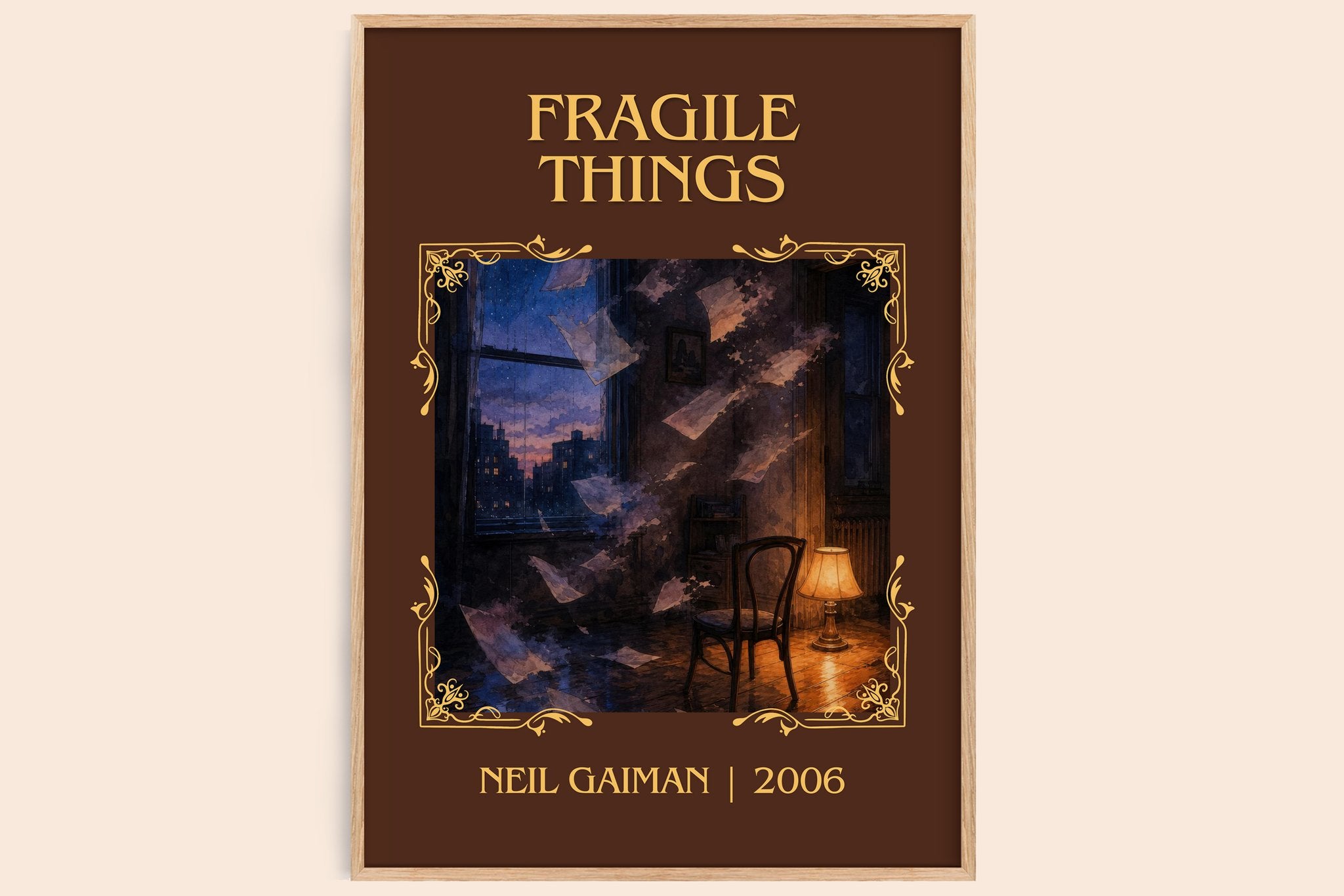 Fragile Things Classic Book Art Print by Neil Gaiman