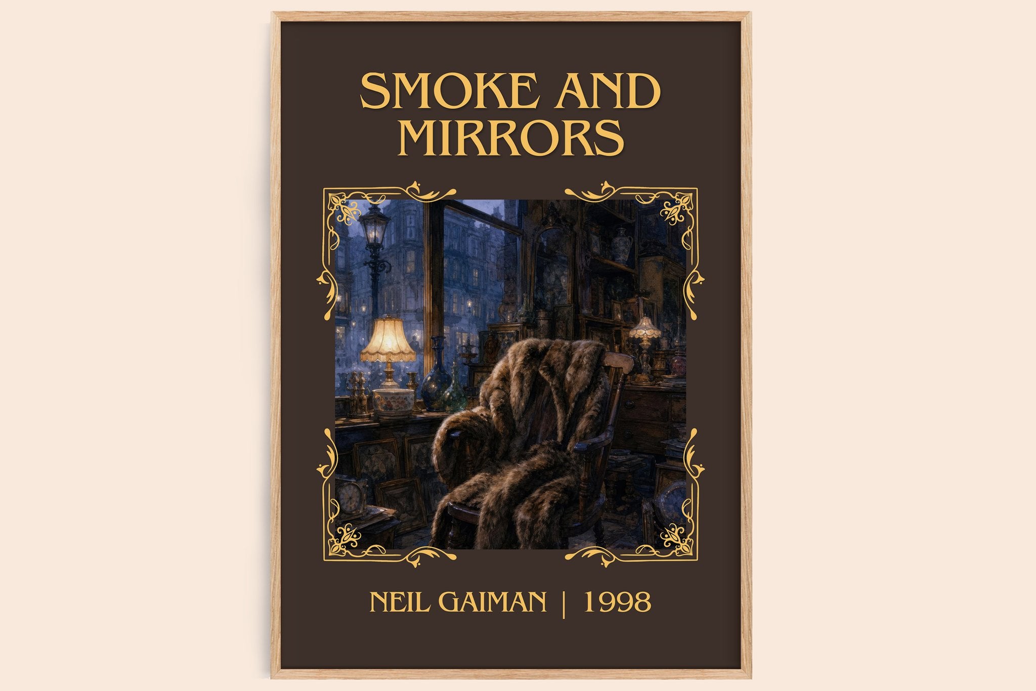 Smoke And Mirrors Classic Book Art Print by Neil Gaiman