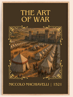 The Art Of War Classic Book Art Print by Niccolò Machiavelli – book poster