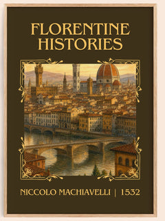 Florentine Histories Classic Book Art Print by Niccolò Machiavelli – book poster