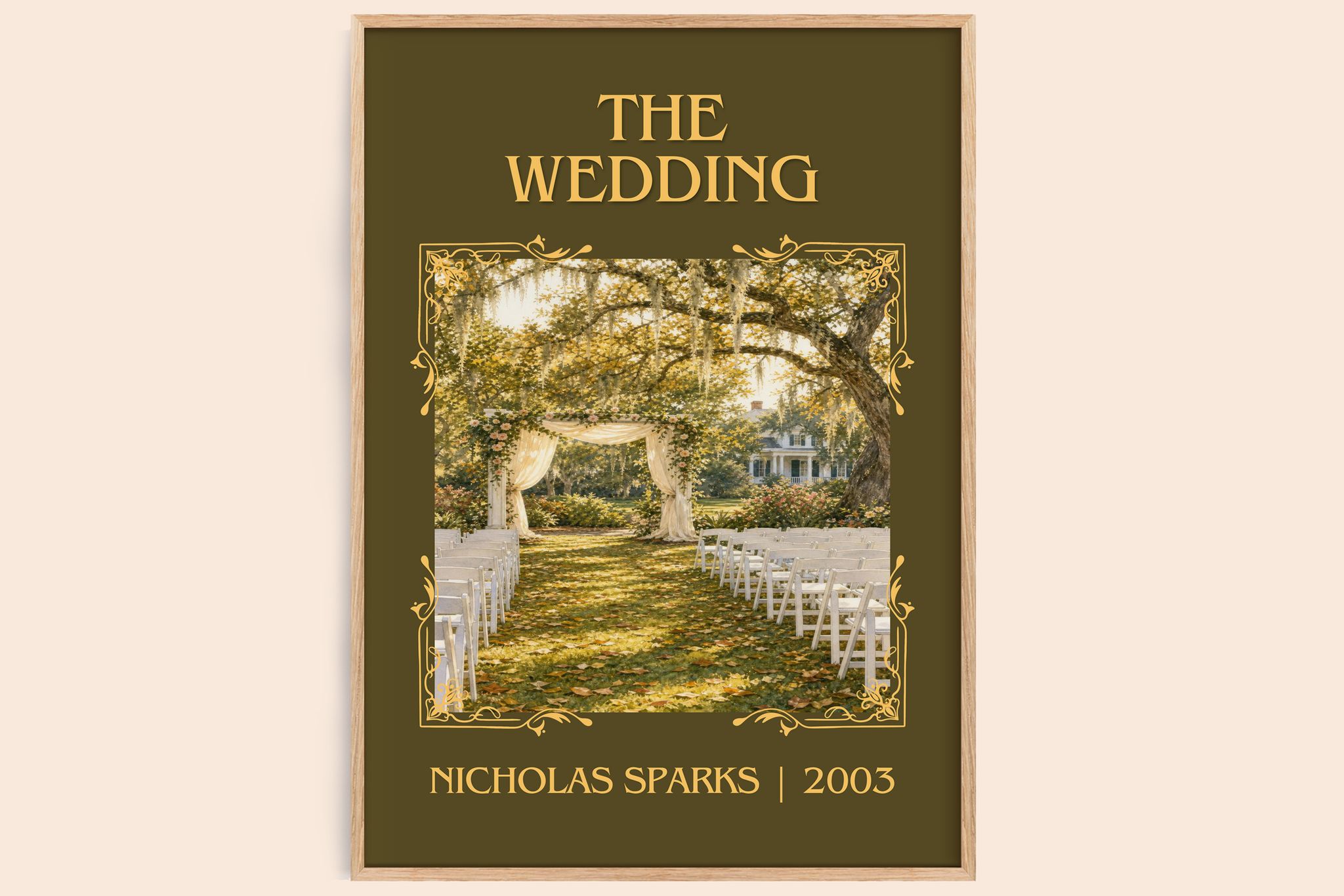 The Wedding Classic Book Art Print by Nicholas Sparks
