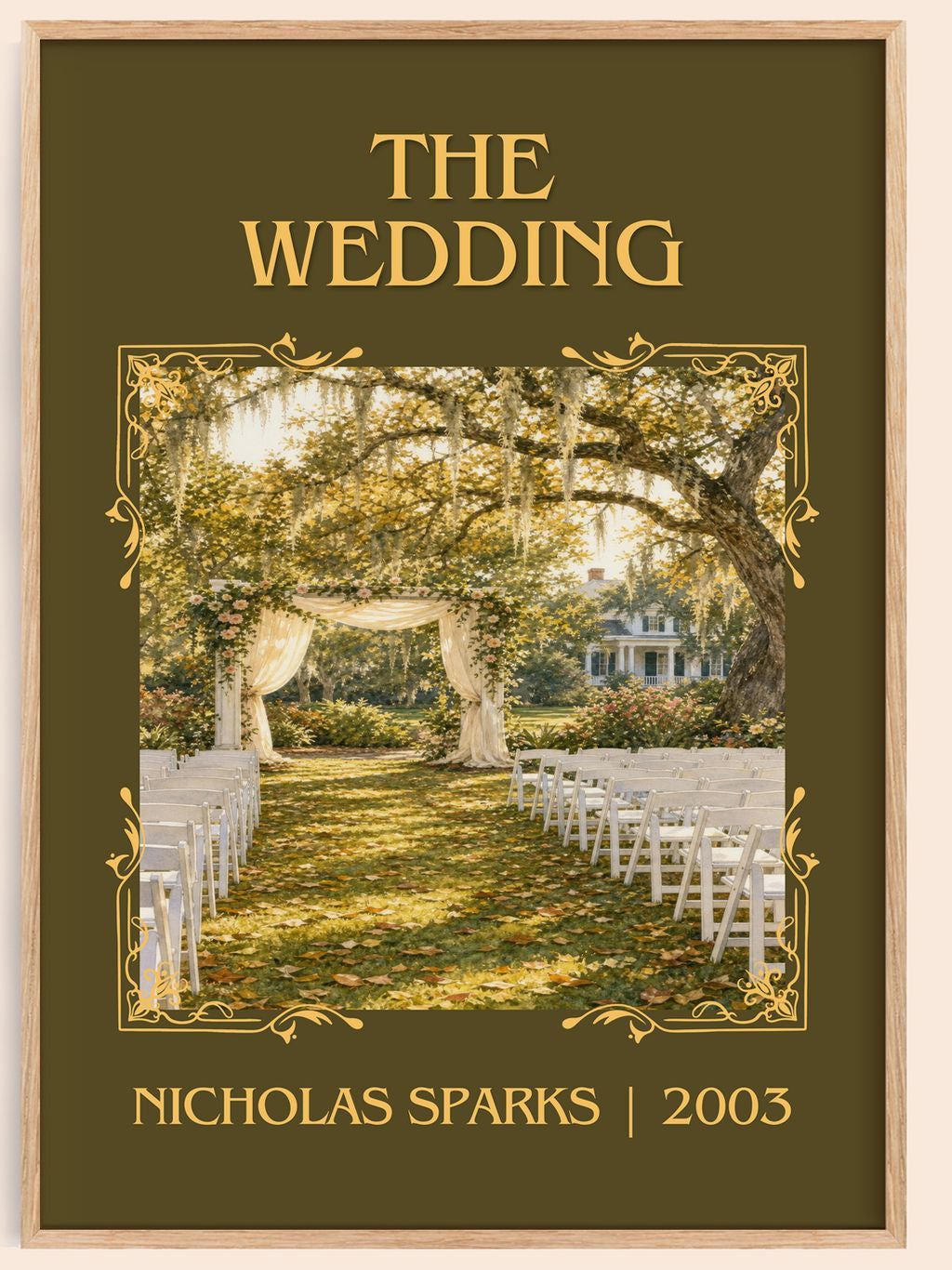 The Wedding Classic Book Art Print by Nicholas Sparks – book poster