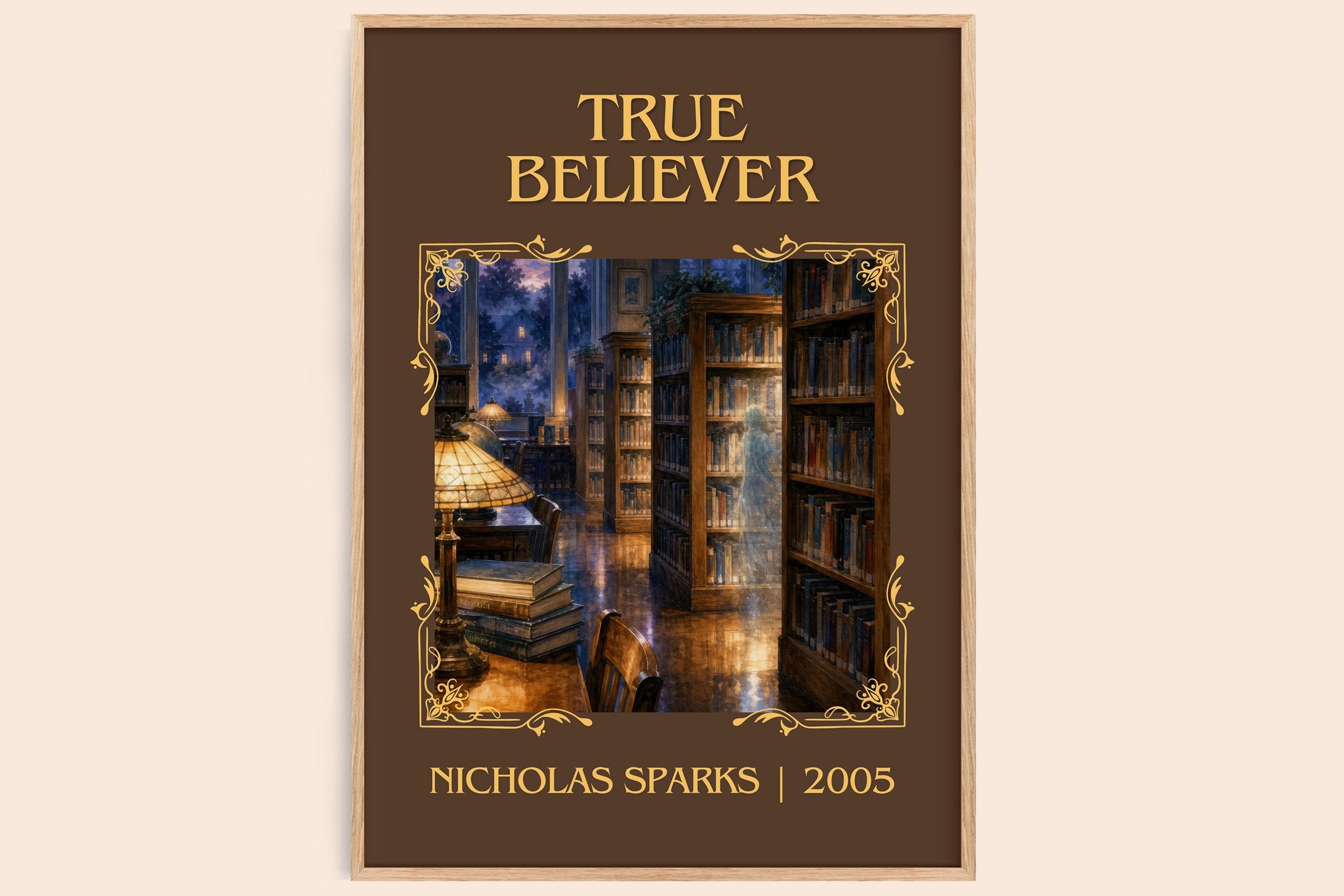 True Believer Classic Book Art Print by Nicholas Sparks