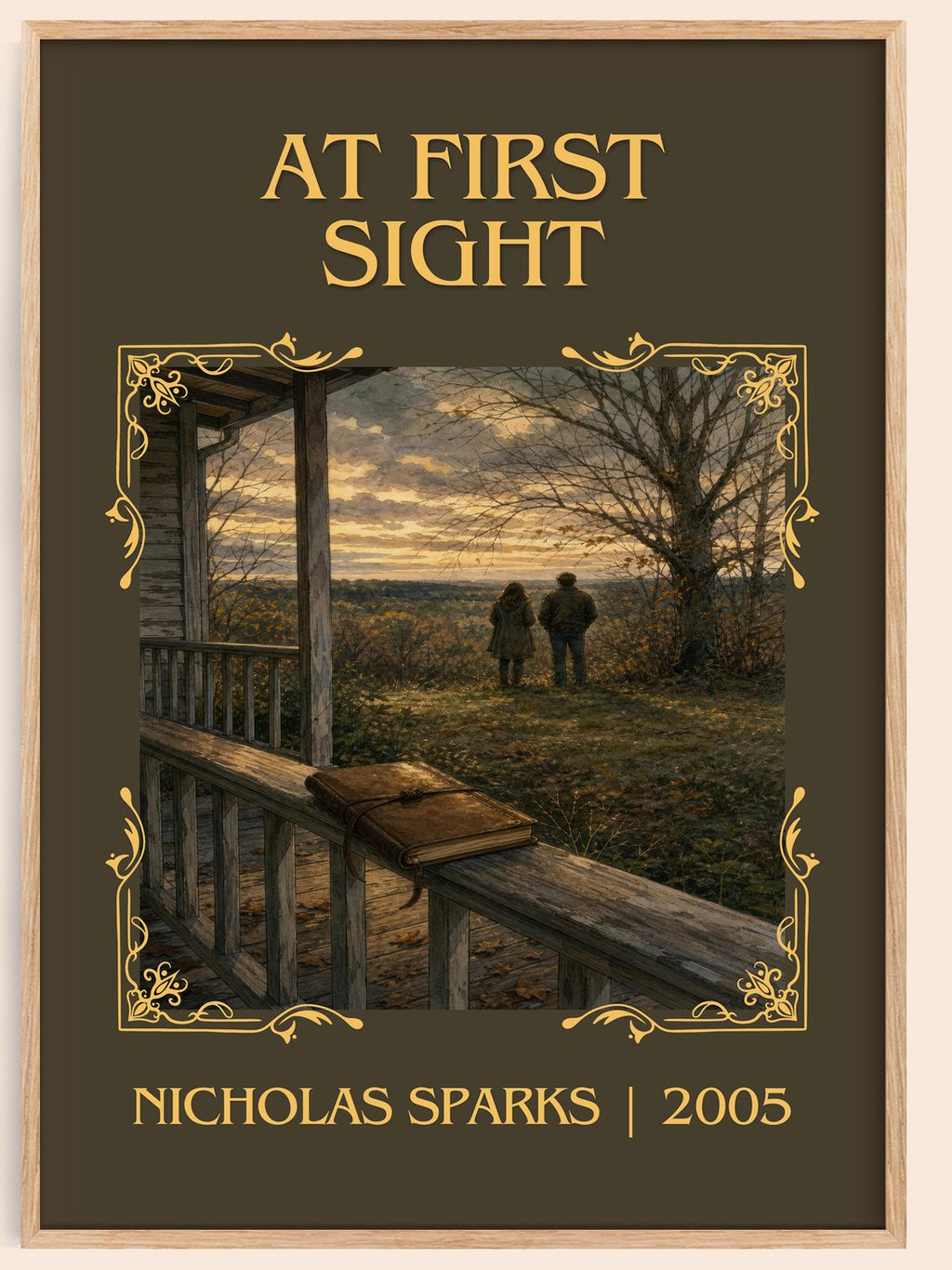At First Sight Classic Book Art Print by Nicholas Sparks – book poster
