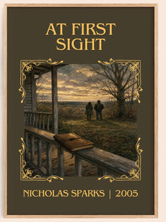 At First Sight Classic Book Art Print by Nicholas Sparks – book poster