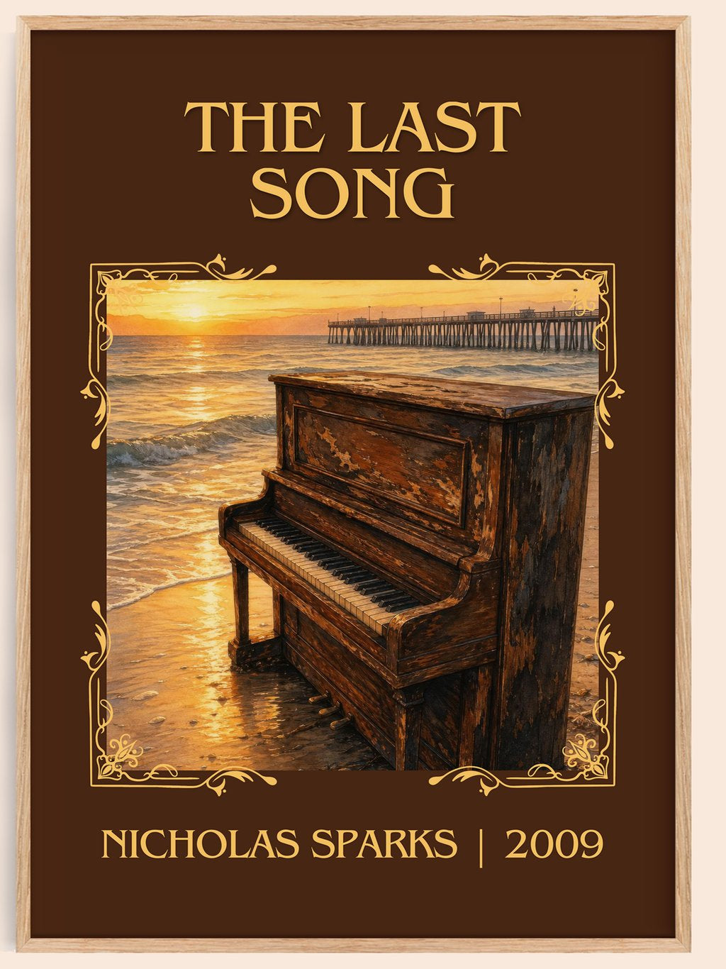 The Last Song Classic Book Art Print by Nicholas Sparks – book poster