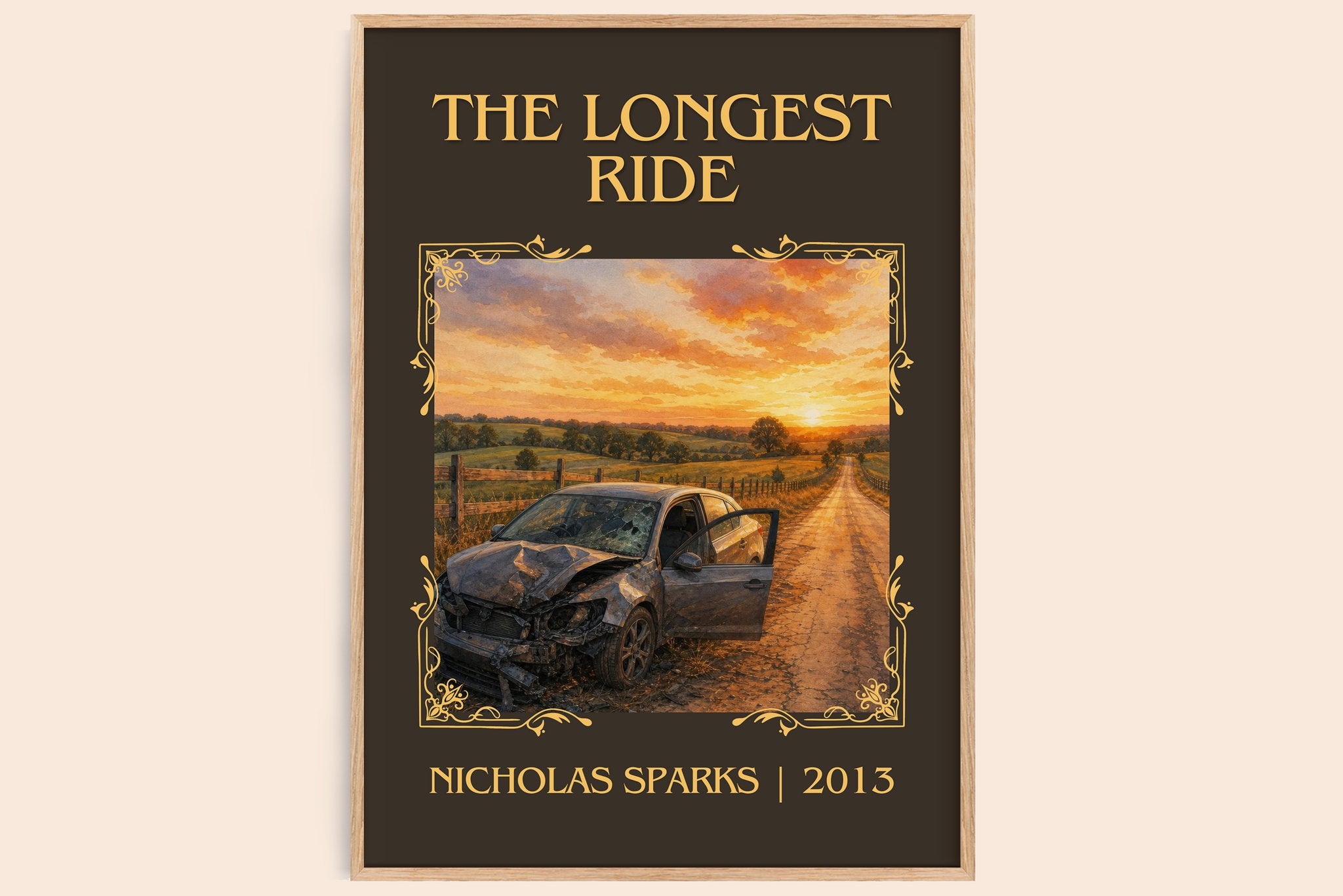 The Longest Ride Classic Book Art Print by Nicholas Sparks