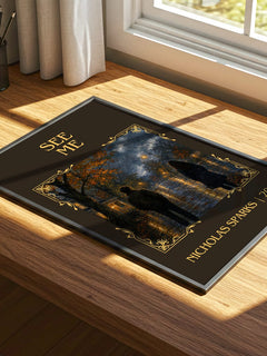 See Me Classic Book Art Print by Nicholas Sparks – print on a sunlit desk