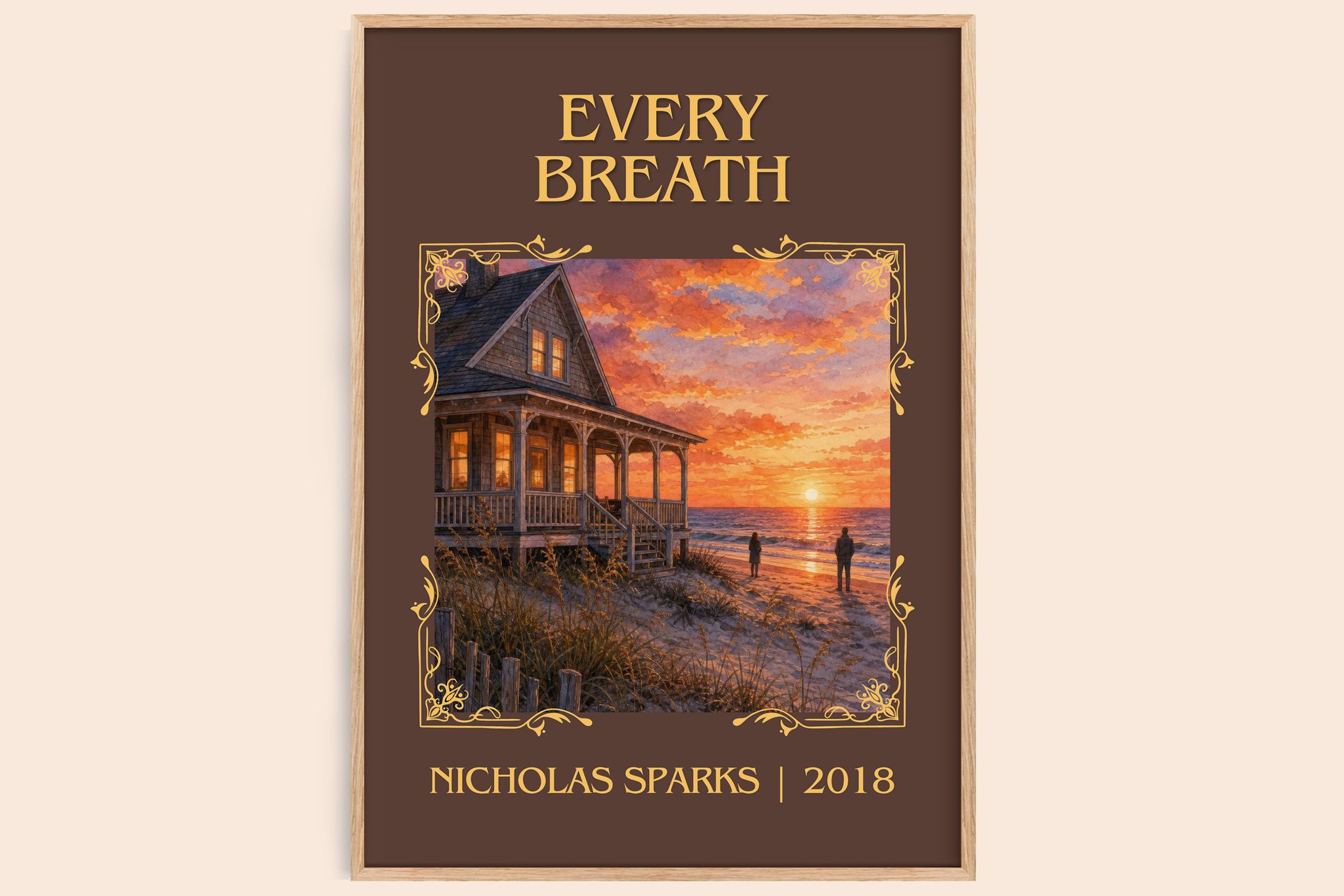Every Breath Classic Book Art Print by Nicholas Sparks