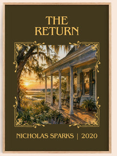 The Return Classic Book Art Print by Nicholas Sparks – book poster
