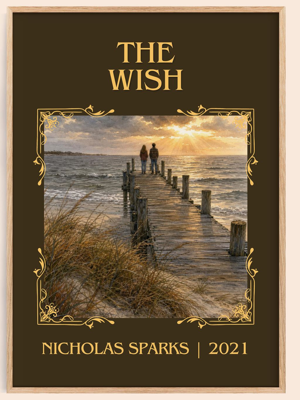 The Wish Classic Book Art Print by Nicholas Sparks – book poster