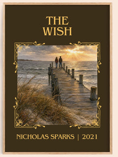 The Wish Classic Book Art Print by Nicholas Sparks – book poster