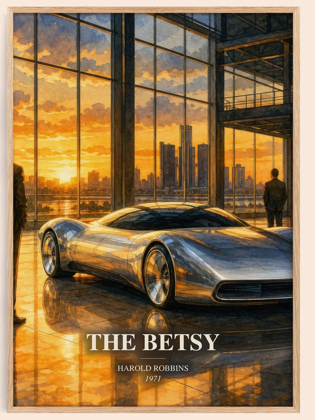 The Betsy watercolour book poster by Harold Robbins – framed literary art print