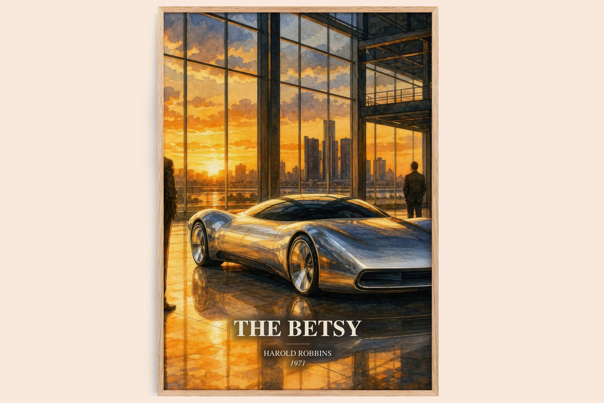 The Betsy watercolour book poster by Harold Robbins – framed literary art print