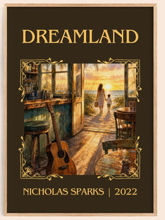 Dreamland Classic Book Art Print by Nicholas Sparks – book poster