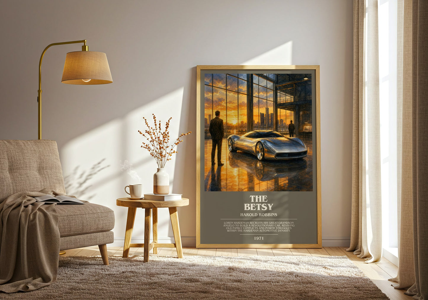 The Betsy bookish print on bookshelf – Harold Robbins fan gift