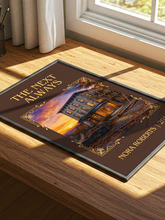 The Next Always Classic Book Art Print by Nora Roberts – print on a sunlit desk