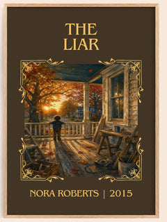 The Liar Classic Book Art Print by Nora Roberts – book poster