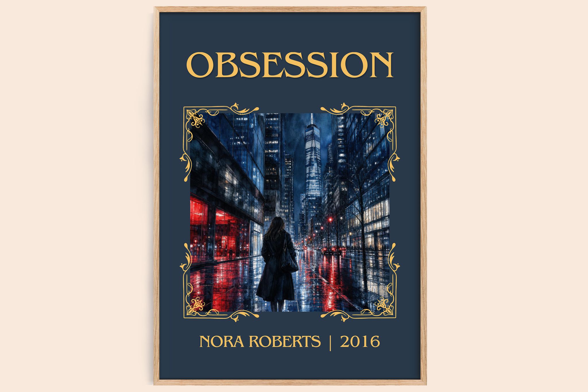 Obsession Classic Book Art Print by Nora Roberts
