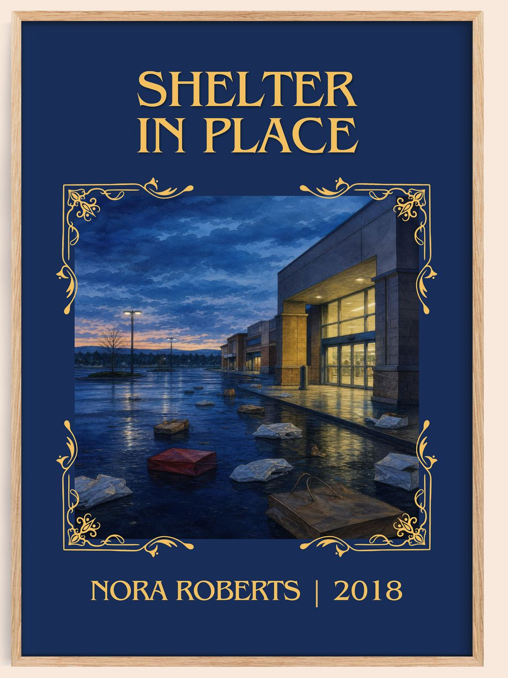 Shelter In Place Classic Book Art Print by Nora Roberts – book poster