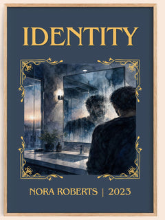 Identity Classic Book Art Print by Nora Roberts – book poster