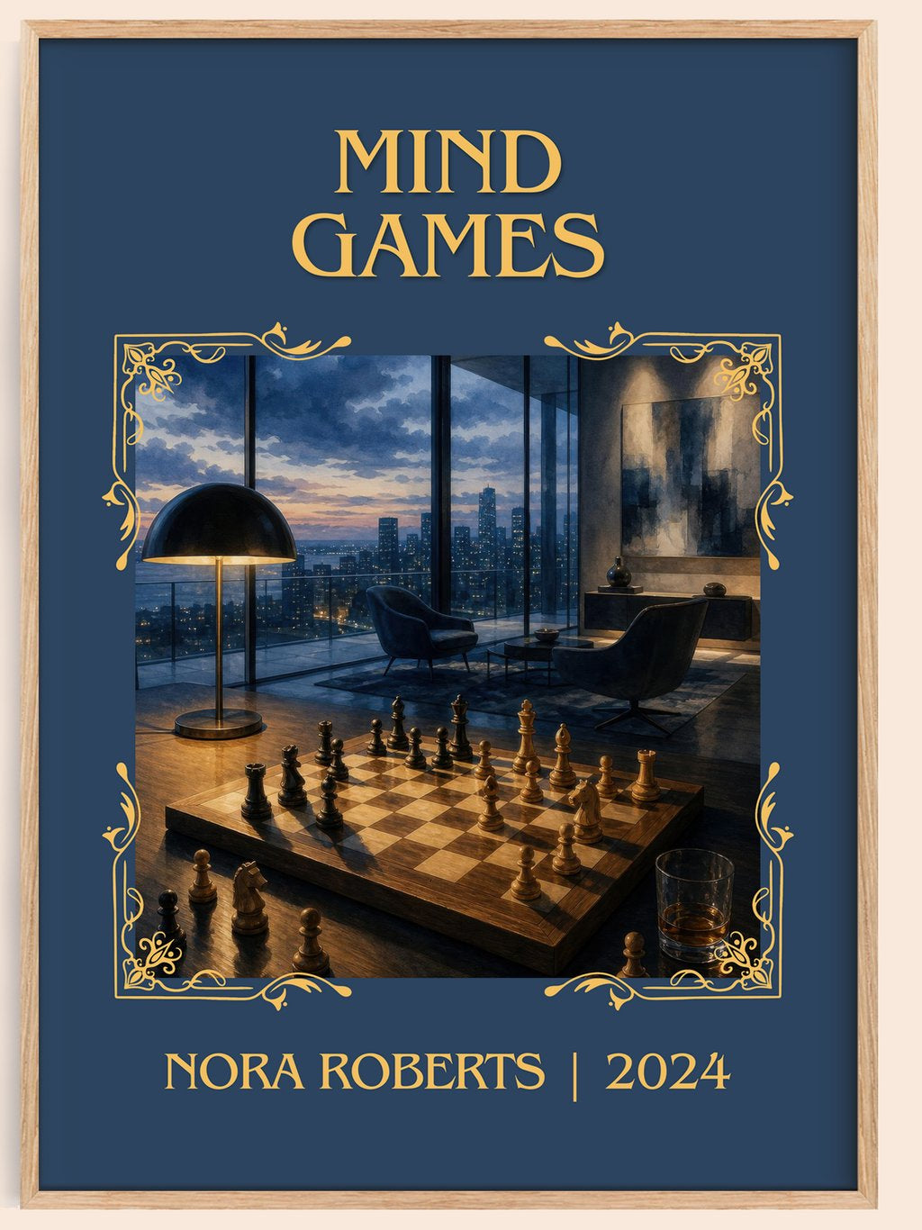 Mind Games Classic Book Art Print by Nora Roberts – book poster