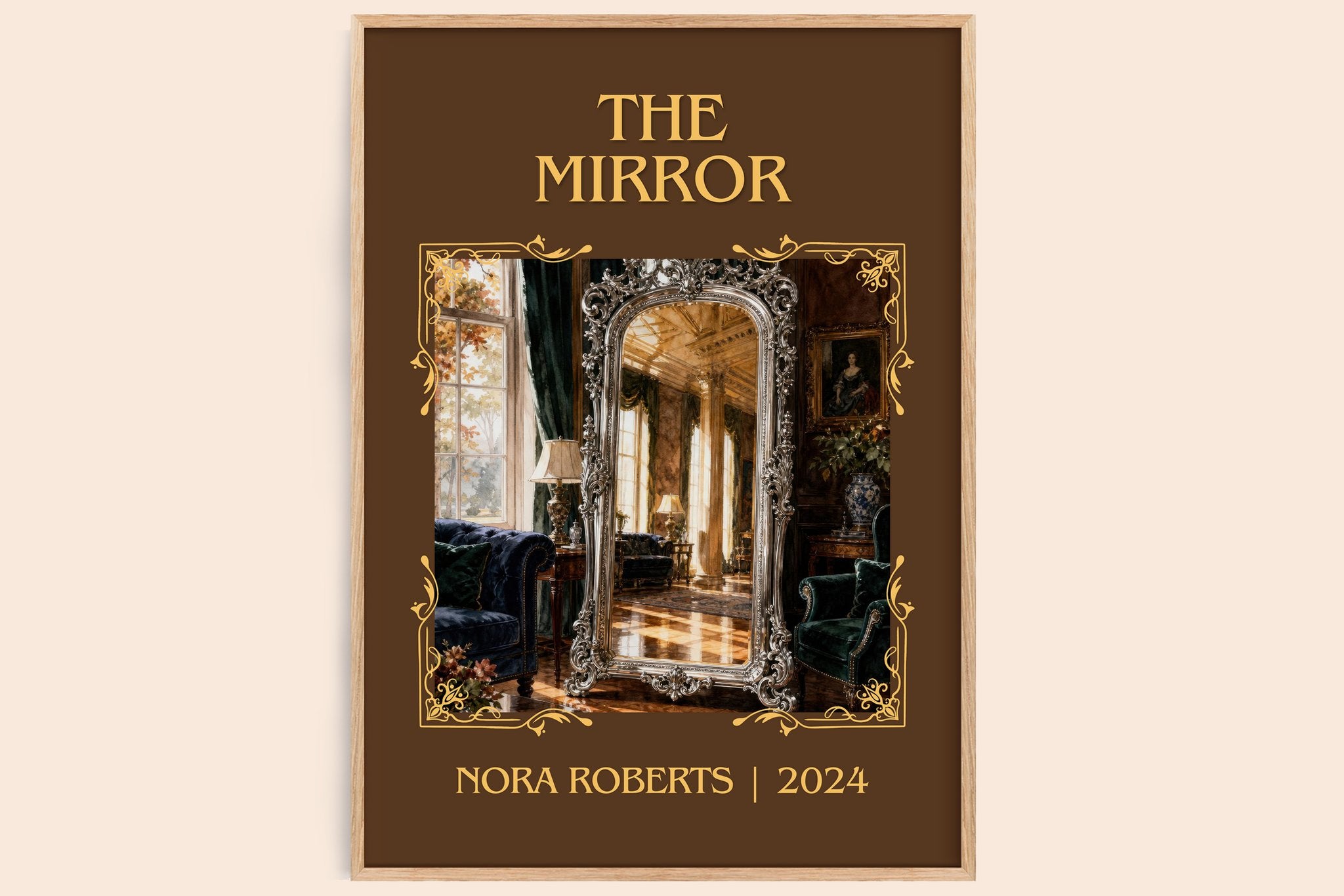 The Mirror Classic Book Art Print by Nora Roberts