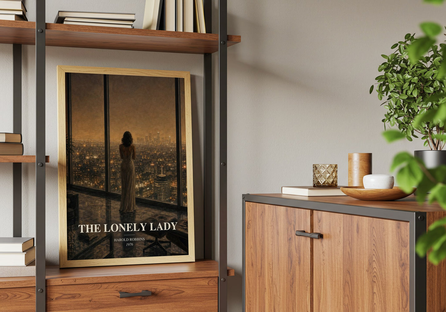 The Lonely Lady book watercolour illustration paper finish options – matte satin gloss