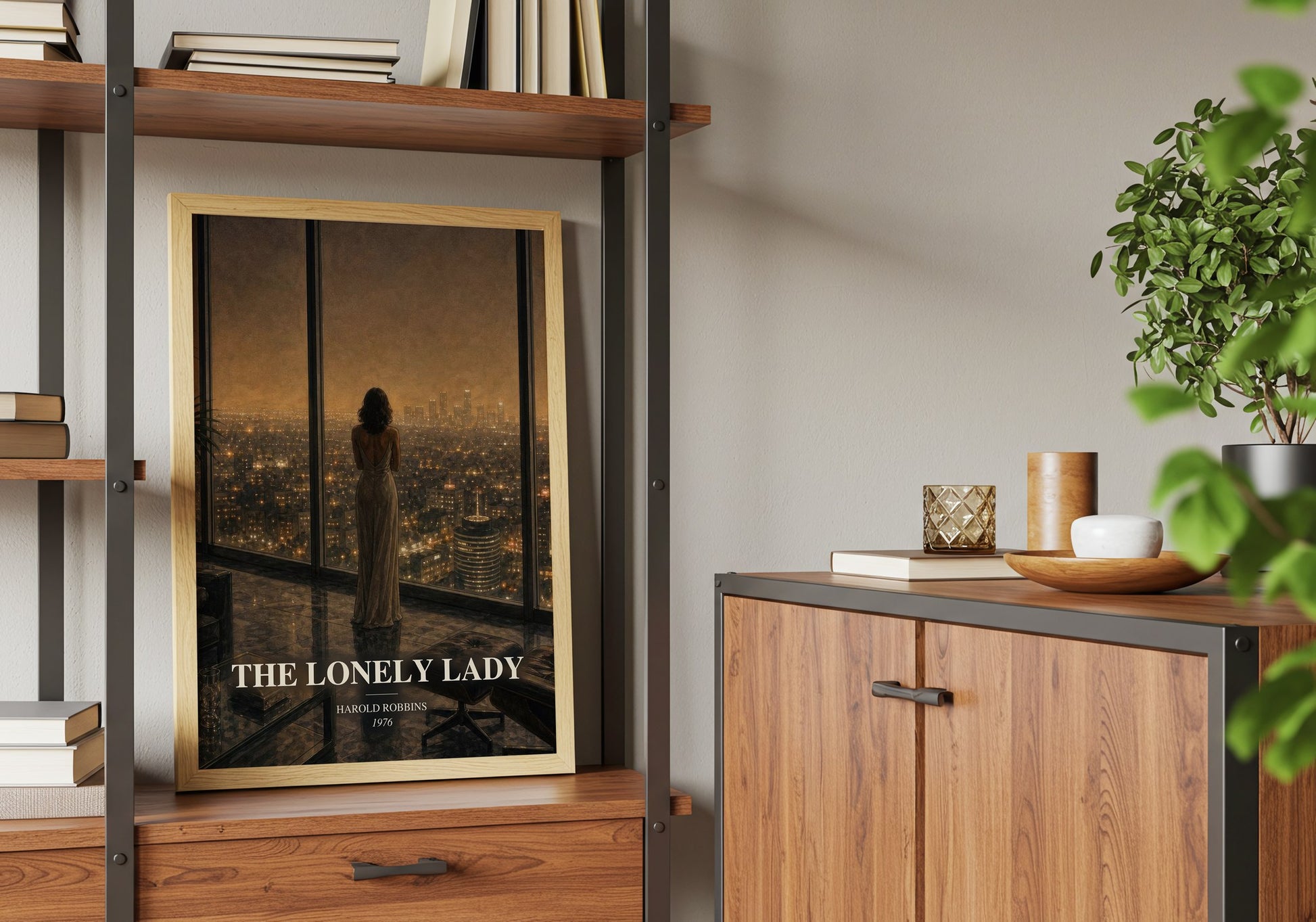 The Lonely Lady book watercolour illustration paper finish options – matte satin gloss