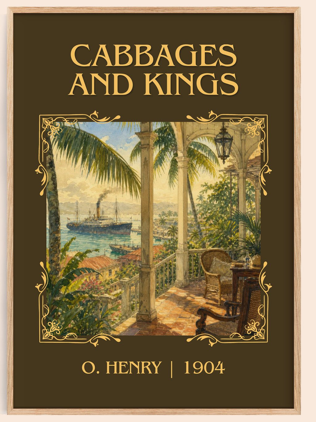 Cabbages And Kings Classic Book Art Print by O. Henry – book poster