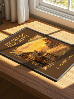 Heart Of The West Classic Book Art Print by O. Henry – print on a sunlit desk