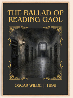 The Ballad Of Reading Gaol Classic Book Art Print by Oscar Wilde – book poster