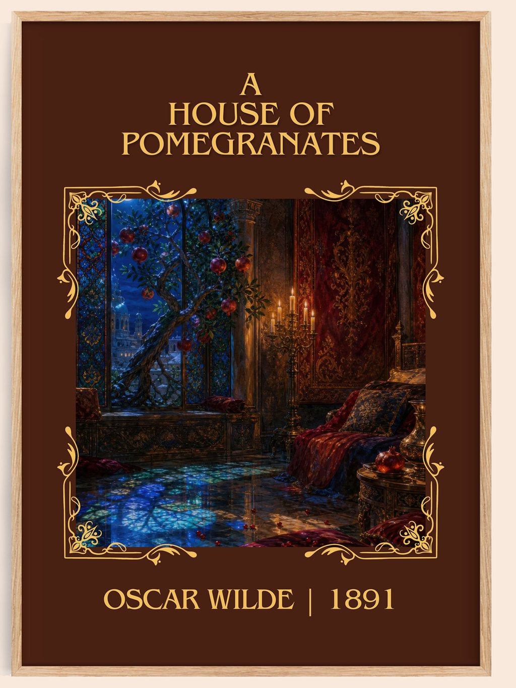 A House Of Pomegranates Classic Book Art Print by Oscar Wilde – book poster