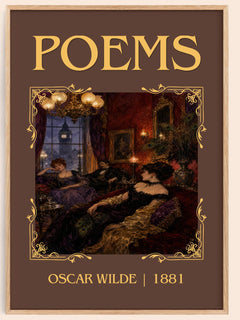 Poems Classic Book Art Print by Oscar Wilde – book poster
