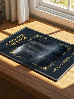 Into The Water Classic Book Art Print by Paula Hawkins – print on a sunlit desk
