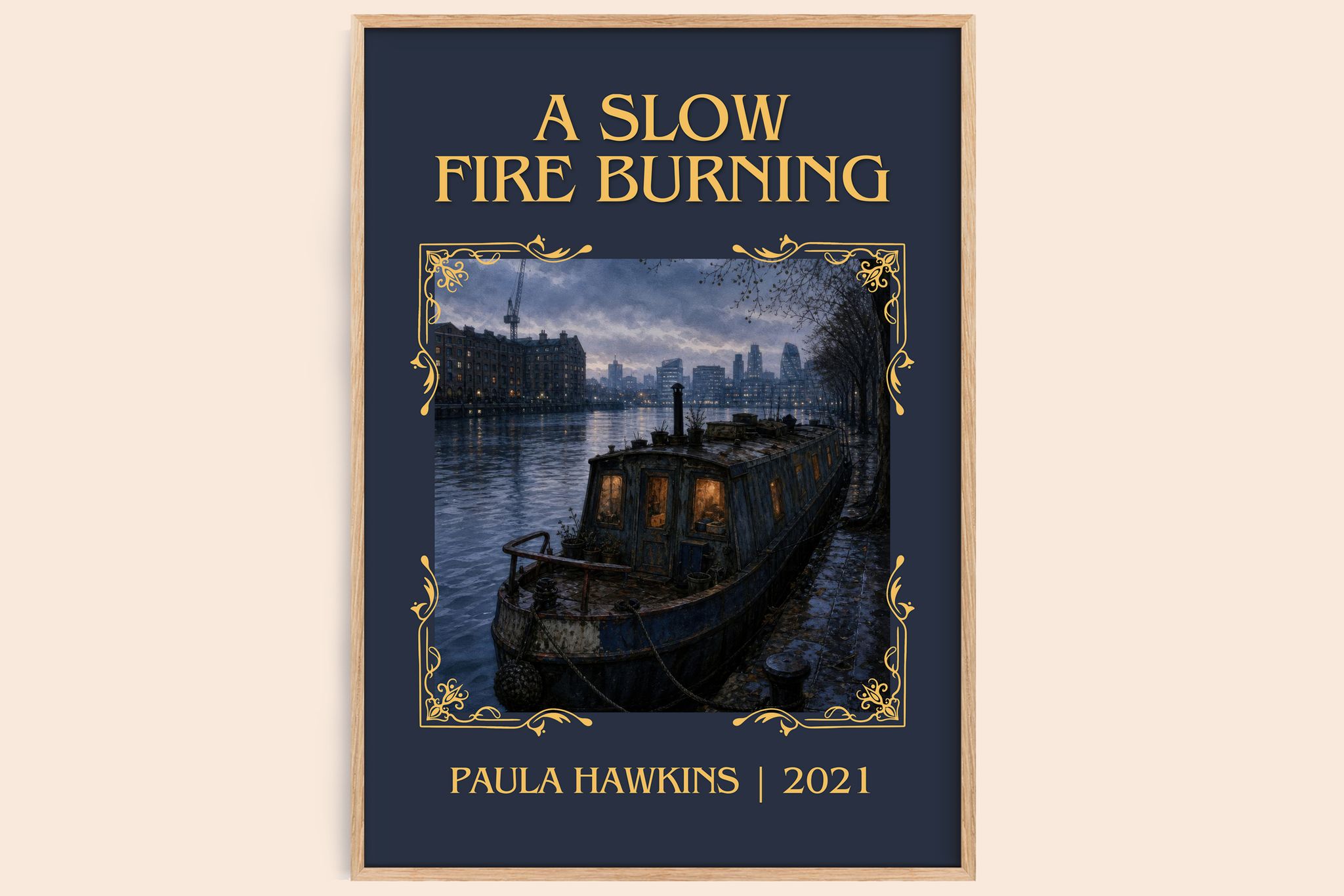 A Slow Fire Burning Classic Book Art Print by Paula Hawkins